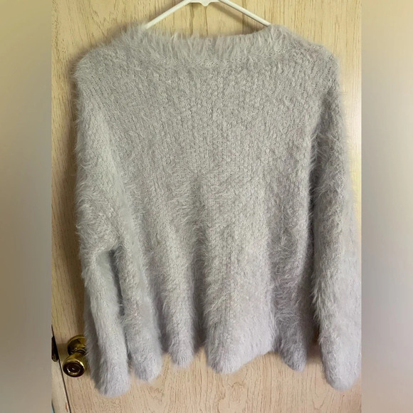 Willow & Clay Fluffy Soft Grey Cardigan Sz Small - Picture 5 of 9